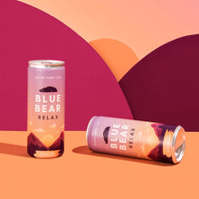 Load image into Gallery viewer, Blue Bear Relax (Mixed Berry Tea) - Relaxation Drink 12 Pack