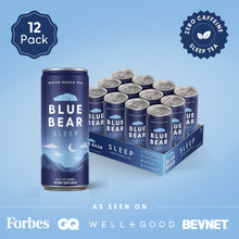 Load image into Gallery viewer, Blue Bear Sleep (White Peach Tea) - Sleep Drink 12 Pack
