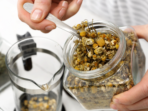 chamomile tea jar